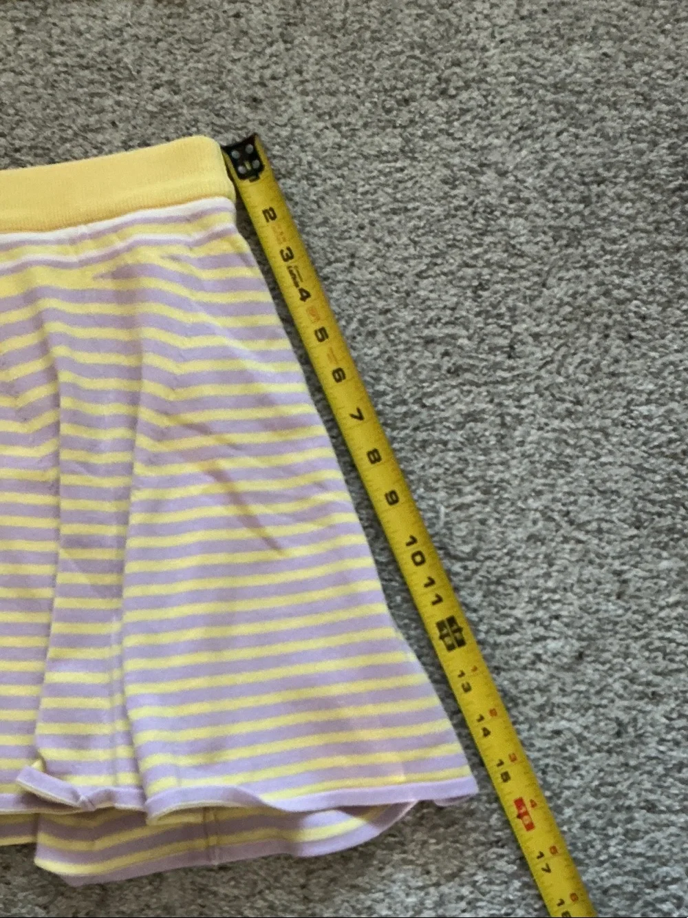NWT Mustard Seed Knit Top + Skort Set ~ Yellow & Lavender Stripe - Picture 9 of 11